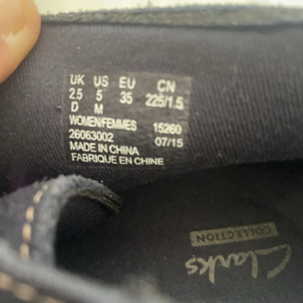 Clarks Womens 15260 Chukka Lace Up Navy Blue Suede Ankle Boots Size 5M 2015‎
